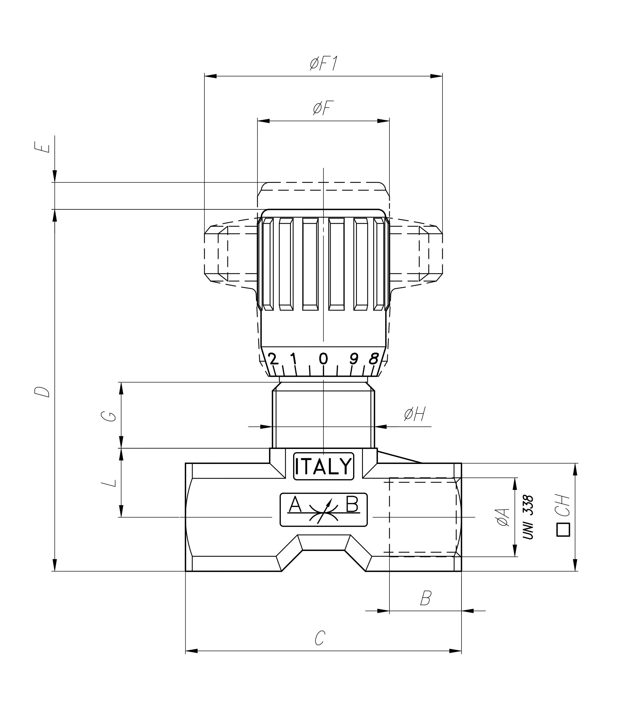 In line double-acting flow control valves | Tognella S.p.A.